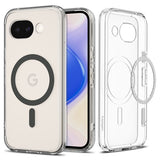 Spigen Google Pixel 10a -suojakuori Ultra Hybrid MagFit Clear Graphite
