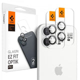 Spigen iPhone 16/16 Plus/17 Kameran suoja GLAS.tR EZ Fit Optik Pro 2-pakkaus Crystal Clear