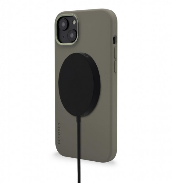 Decoded iPhone 14 Plus Silicone Backcover Oliivinvihreä