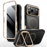 Supcase iPhone 17 Pro -suojakuori Ares Flip MagSafe, kulta