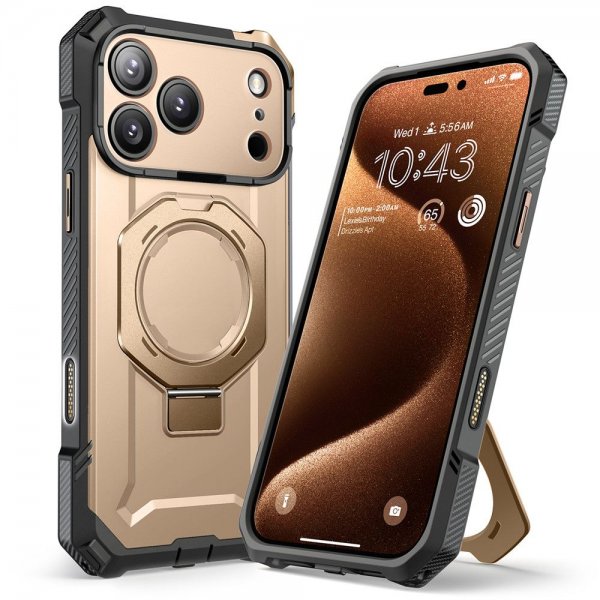 Supcase iPhone 17 Pro -kuori, UB Grip MagSafe, kulta
