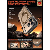 Supcase iPhone 17 Pro -kuori, UB Grip MagSafe, kulta