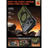 Supcase iPhone 17 Pro -suojakuori UB Grip MagSafe Vihreä