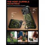 Supcase iPhone 17 Pro -suojakuori UB Grip MagSafe Vihreä