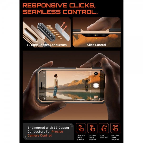 Supcase iPhone 17 Pro -kuori UB Grip Pro MagSafe, kulta