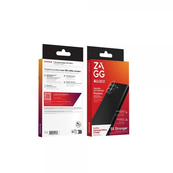 ZAGG InvisibleShield Samsung Galaxy Z Fold 6 Kameran suojalasi Glass Elite Camera Protector