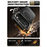 Supcase iPhone 17 Pro Max Ares Flip MagSafe -suojakuori, musta