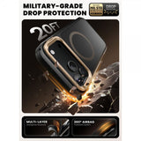 Supcase iPhone 17 Pro Max Ares Flip MagSafe Kultainen kuori