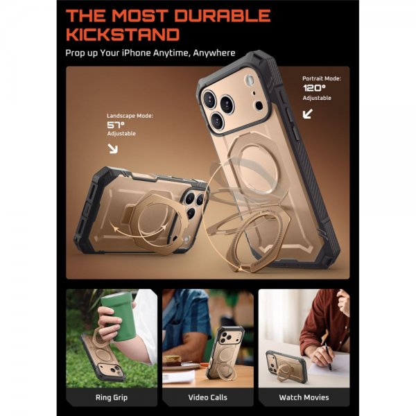 Supcase iPhone 17 Pro Max Kuori UB Grip Pro MagSafe Kulta