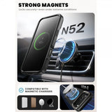 Supcase iPhone 17 Pro -suojakuori Ares Flip MagSafe Musta