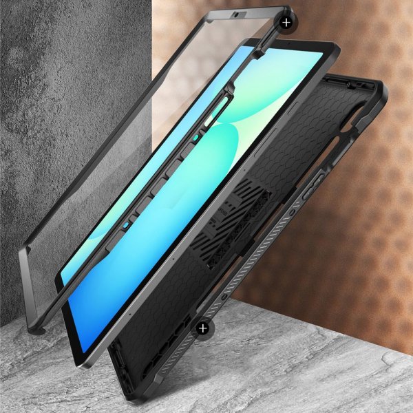 Supcase Samsung Galaxy Tab S10 FE Plus Kuori UB Pro Musta