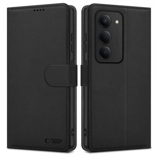 Tech-Protect Xiaomi Redmi 15 Lompakkokotelo Musta