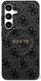Guess Samsung Galaxy S25 FE -kuori 4G Pattern MagSafe, musta