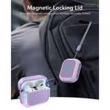 ESR AirPods Pro -suojakuori Orbit Hybrid HaloLock, violetti