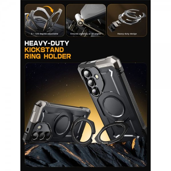 Supcase Samsung Galaxy S25 FE Kuori UB Grip MagSafe Musta