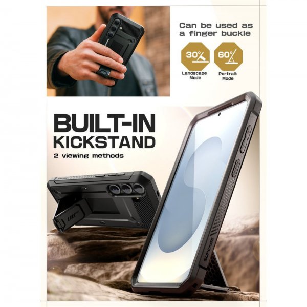 Supcase Samsung Galaxy S25 FE Kuori UB Pro Musta