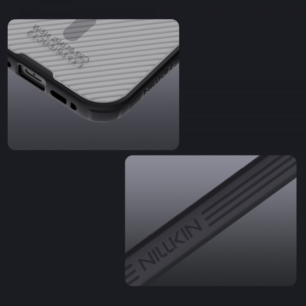 Nillkin iPhone 17 -suojakuori CamShield Pro MagSafe läpinäkyvä musta