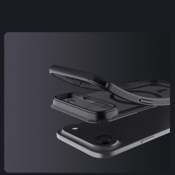 Nillkin iPhone Air -kuori CamShield Pro MagSafe Läpinäkyvä Musta