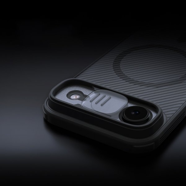 Nillkin iPhone Air -kuori CamShield Pro MagSafe Läpinäkyvä Musta