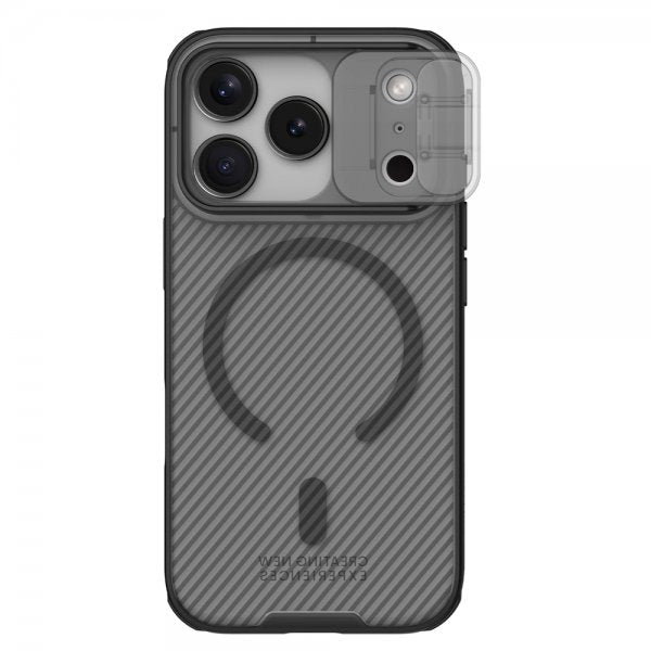 Nillkin iPhone 17 Pro CamShield Pro MagSafe Läpinäkyvä Musta Kuori