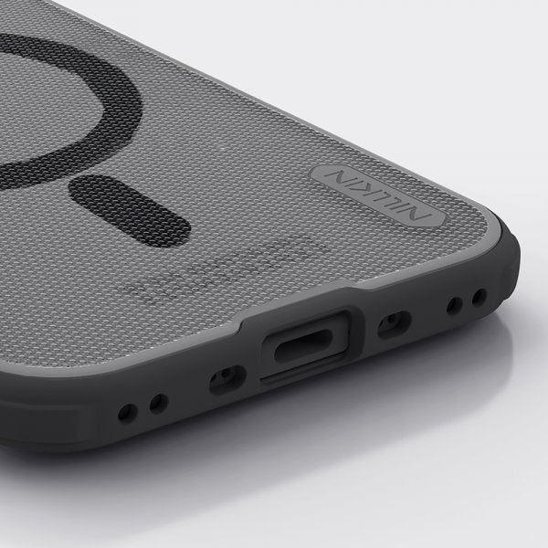 Nillkin iPhone Air -kuori Super Frosted Shield Pro MagSafe Läpinäkyvä Musta