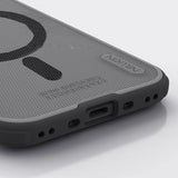Nillkin iPhone Air -kuori Super Frosted Shield Pro MagSafe Läpinäkyvä Musta