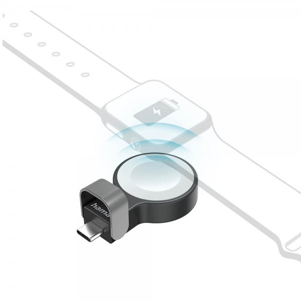 Hama Apple Watch -laturi USB-C-liitännällä, musta