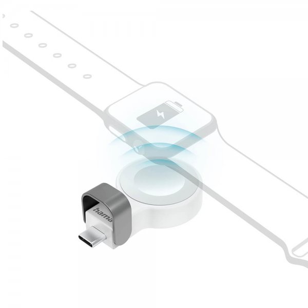 Hama Apple Watch -laturi USB-C-liittimellä, valkoinen
