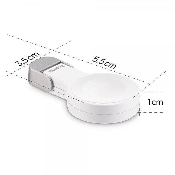 Hama Apple Watch -laturi USB-C-liittimellä, valkoinen