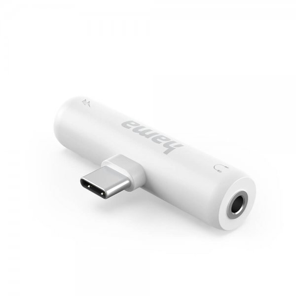 Hama Äänisovitin 2xUSB-C Valkoinen