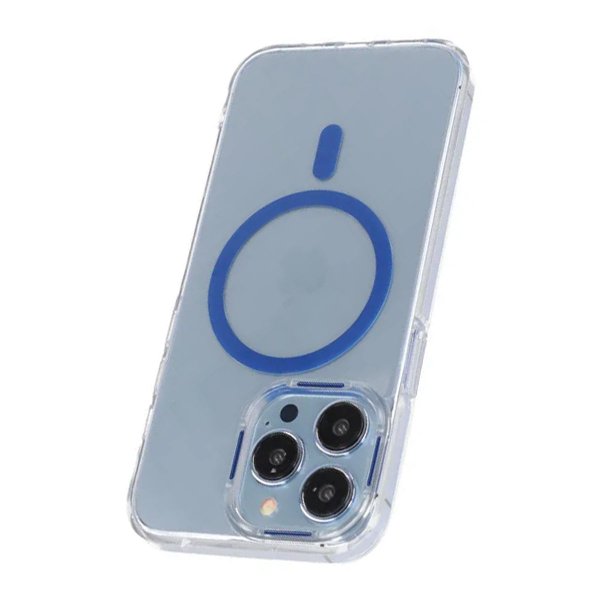 iPhone 15 Pro Max Kuori TPU MagSafe Sininen