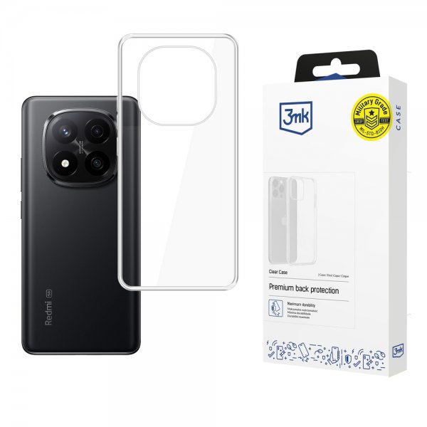 3mk Xiaomi Redmi Note 15 5G Kuori Clear Case Läpinäkyvä