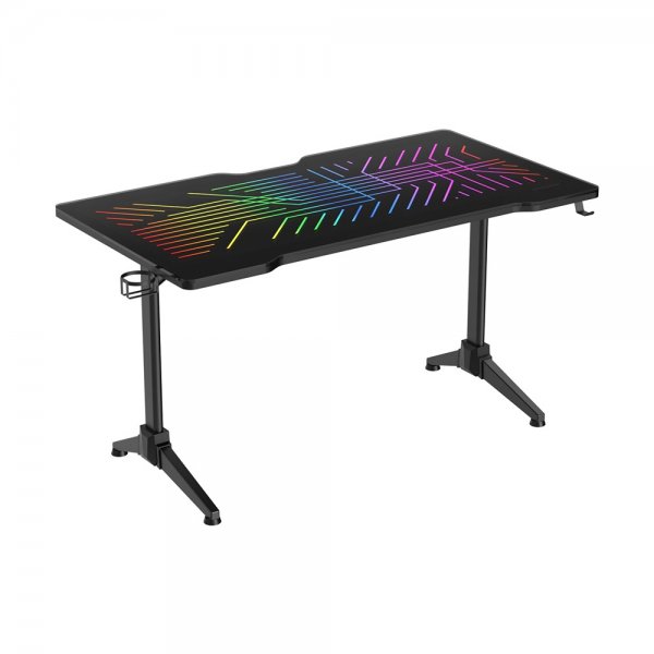 Deltaco Gaming DT420 pelipöytä RGB-valaistuksella