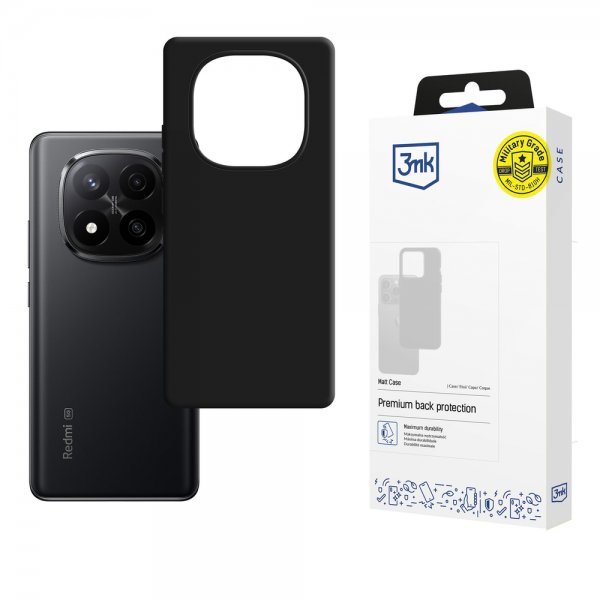 3mk Xiaomi Redmi Note 15 5G Kuori Mattapintainen Kotelo Musta