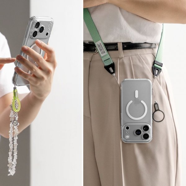 Ringke iPhone 17 Pro Suojakuori Fusion Magnetic Matta Läpinäkyvä