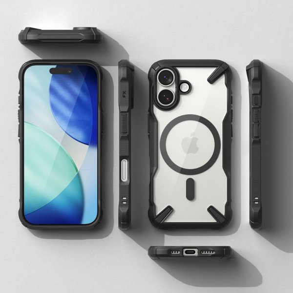 Ringke iPhone 17 -suojakuori Fusion X Magnetic, musta