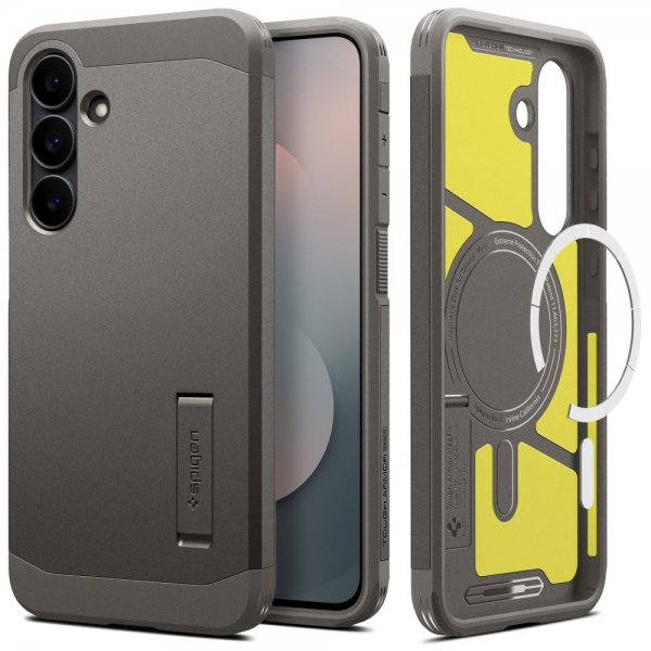 Spigen Samsung Galaxy S25 FE Suojakuori Tough Armor MagFit Gunmetal