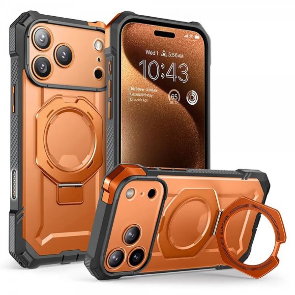 Supcase iPhone 17 Pro Max Kuori UB Grip MagSafe Oranssi