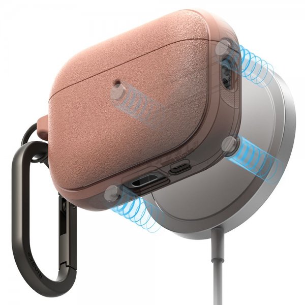 Ringke AirPods Pro 3 -kuoret, Onyx Magnetic Coral