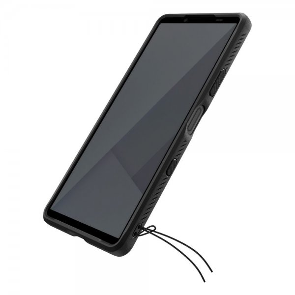 Spigen Sony Xperia 10 VII -suojakuori, Rugged Armor, mattamusta