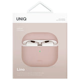 UNIQ AirPods 4 Suojakuori Lino Roosa