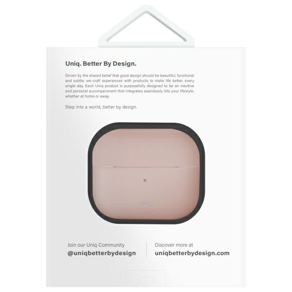 UNIQ AirPods 4 Suojakuori Lino Roosa