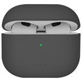 UNIQ AirPods 4 Suojakuori Lino Harmaa