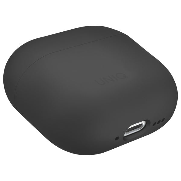 UNIQ AirPods 4 Suojakuori Lino Harmaa