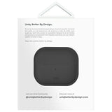 UNIQ AirPods 4 Suojakuori Lino Harmaa