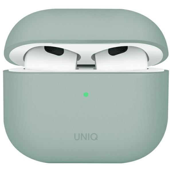UNIQ AirPods 4 Suojakuori Lino Vihreä