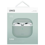 UNIQ AirPods 4 Suojakuori Lino Vihreä