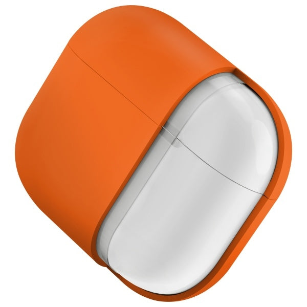 UNIQ AirPods 4 -kuoret ja korvakiinnikkeet Nexo Orange