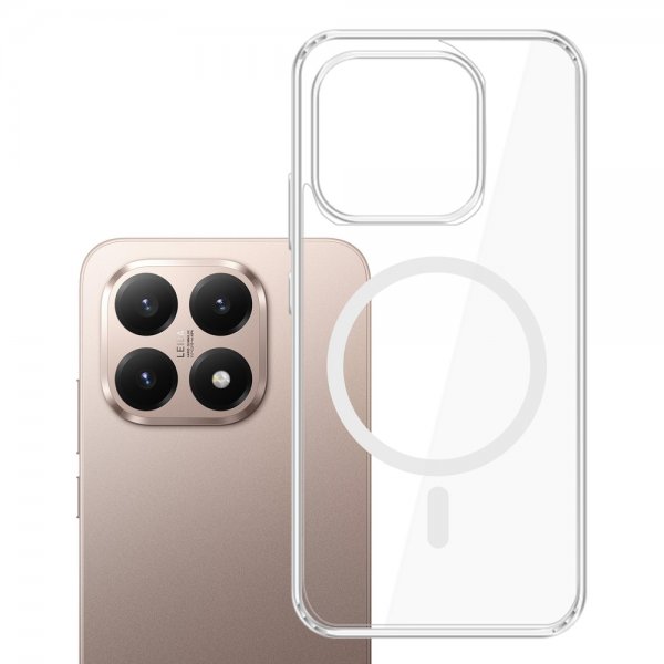 3kk Xiaomi 15T Kuori Armor MagCase Läpinäkyvä