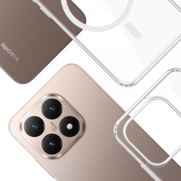 3kk Xiaomi 15T Kuori Armor MagCase Läpinäkyvä
